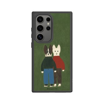 Galaxy S24 Ultra SolidSuit 黑 - Seungyoun Kim - 紅綠狗狗朋友 Chamo & Mile