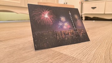 LiTTSE 臺灣印象  城市插畫 系列 台北101煙火夜景 插畫明信片