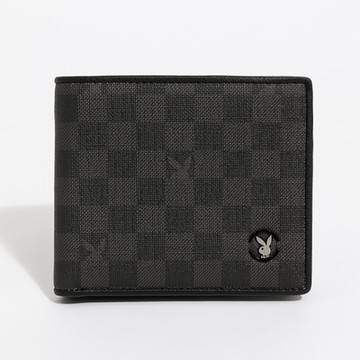 PLAYBOY - 中翻短夾 Honour系列 - 黑色