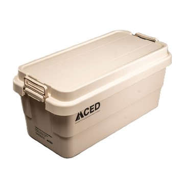 mced 軍風二代平蓋加厚耐重收納箱-65l卡其q200-e/裝備箱/汽車收納/收納箱/露營收納