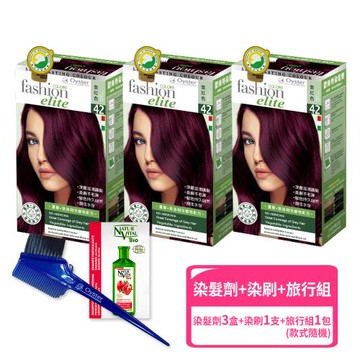 【枸杞家園】Oyster歐絲特 義大利進口植萃染髮劑3盒 附染刷+旅行組1包隨機(NEW新包裝9色任選)