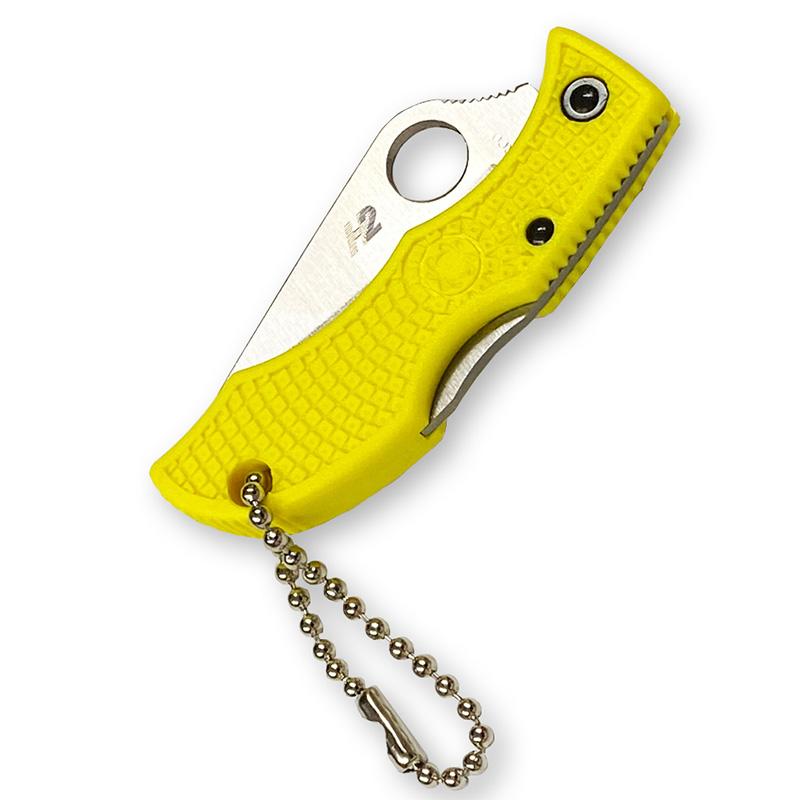 Spyderco レディバグ3 ソルト 直刃 H2鋼材 サビにくいナイフ YL LYLP3