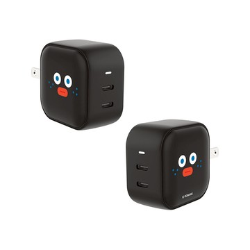 【正版授權】早午餐兄弟大臉滿版烤焦吐司弟GaN 45W Type-C雙孔充電頭