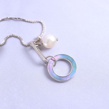 貝殼  星空 項鍊 #16