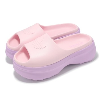 [ACS] adidas 拖鞋 AdiFom Stan Slide W 女鞋 粉 紫 厚底 緩衝 三葉草 愛迪達 JI2613