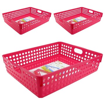 MORY 茂盛 特大珍珠置物籃  35.4 x 26 x 8.4cm  00370  3個