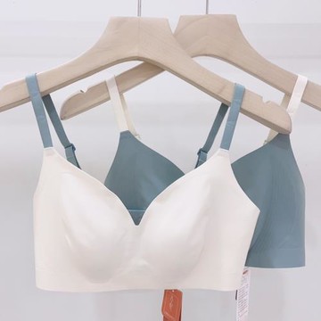 古妃31025側收果凍條內衣奶嘴膠舒適無痕文胸兔耳朵無鋼圈胸罩女
