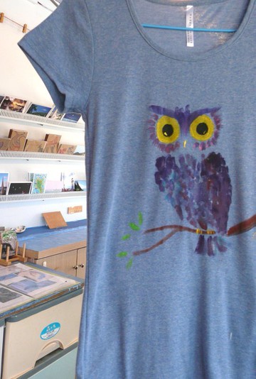 藍紫渲染貓頭鷹-Winwing手繪衣