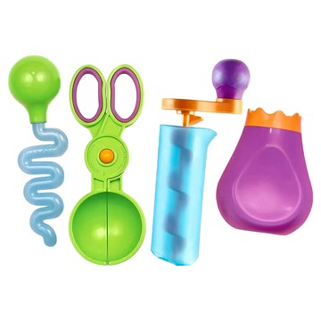 Learning Resources 小手訓練玩沙玩水精細動作工具套裝 4件組  1組  多色