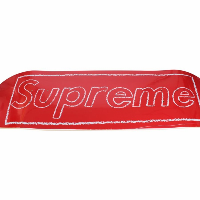 シュプリーム カウズ Supreme KAWS チョークロゴ スケートボード スケートデッキ スケボー 板 コラボ 限定 CHALK  SKATEBOARD ブラック レッド 黒 | LINEブランドカタログ