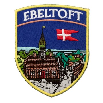 DIY刺繡徽章 褲子DIY自黏膠刺繡 丹麥 埃伯爾措夫特地標 熨燙貼章 熨燙貼 徽章 補丁貼 _廠商直送