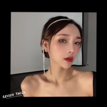 逃跑公主~仙氣閃鉆流蘇發卡發箍頭飾女高級感發捆頭箍發夾