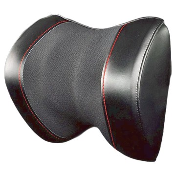 BONFORM 柔韌皮革雙拼色系頭枕 5725-15BK  1個  黑色