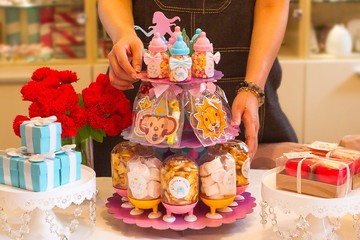 現貨可超取 生日塔 美人魚 小奶瓶-動物吹龍款 CAKE-005