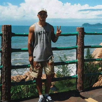 WTAPS 22SS西山徹夏季日系余文樂寬松印花打底背心健身運動汗衫