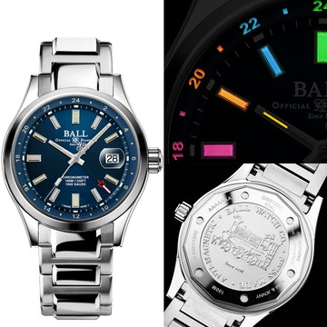 BALL 波爾錶 工程師 III GMT 天文台認證彩虹氚氣燈管限量機械錶-41mm藍 GM9100C-S2C-BER