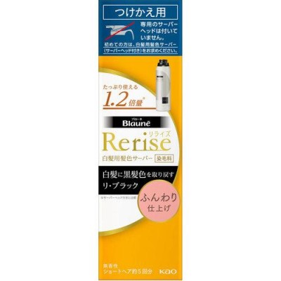 Rerise(リライズ) 白髪用髪色サーバー リ・ブラック ふんわり仕上げ 付け替え 190g