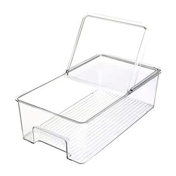 Homevanesse 透明 PET 冰箱整理托盤 36.1x20.5x11.1 公分  1個  1入