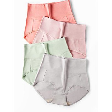 兩條裝60支蘭精莫代爾女士內褲高腰收腹提臀桑蠶絲短褲舒適三角褲