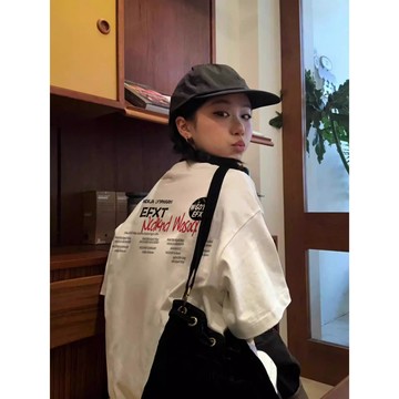 不入後悔系列！ 短袖 短袖T恤 印花短袖 美式復古短袖 oversize短袖 寬鬆上衣 美式街頭風 氣質上衣 夏季上衣