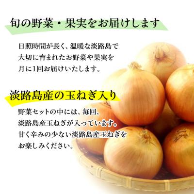 ふるさと納税 淡路市 淡路島産野菜定期便6ヶ月セット