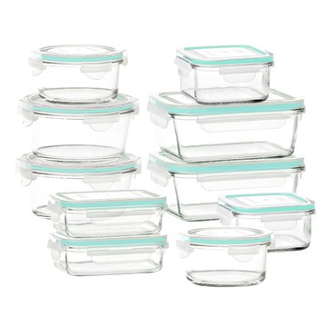 Glasslock 強化玻璃微波經典保鮮盒  1組  10個