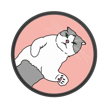 GRIP O (MagSafe 兼容） 黑 - Tanaka Shen - Cat Rule The World