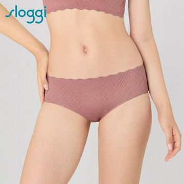 sloggi-ZERO FEEL BLISS零感蕾絲雅致系列中腰小褲 巧克甜心｜87R2477 H2