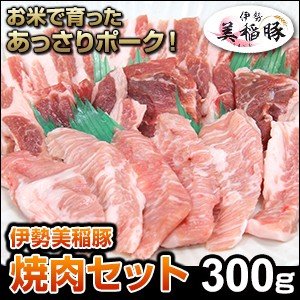 焼肉 セット 国産 バーベキュー 肉  bbq 豚肉 豚バラ 国産焼肉 伊勢美稲豚 300g 豚バラ 豚肩ロース 豚トロ