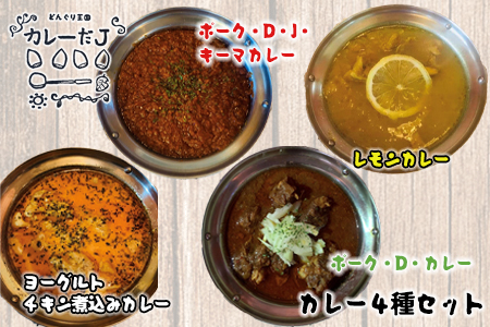 噂のカレー全種類セット ～カレーだJオリジナルカレー～ 4食セット