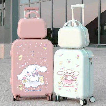 優樂悅~玉桂狗女行李箱學生專用新款可愛ins密碼箱耐用旅行拉桿箱24子母