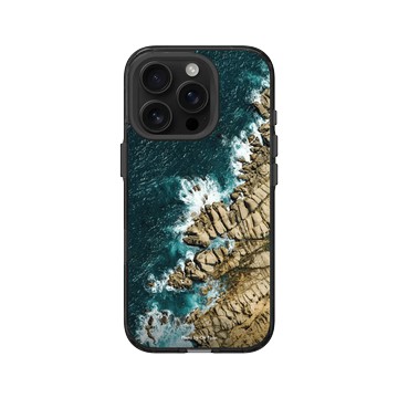 iPhone 16 Pro Clear (相機按鈕) 酷墨灰 - Chi Po-Lin 齊柏林《看見台灣》系列 - 和平島豆腐岩