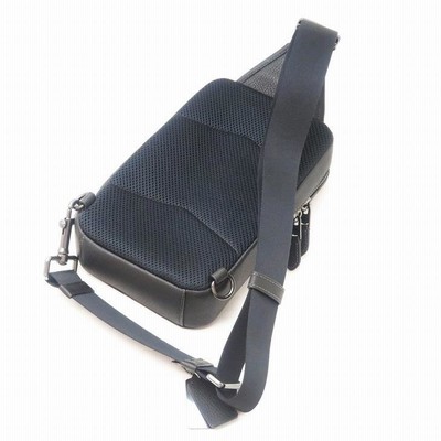 Coach ブラックレザー ショルダーバッグ コーチ COACH バッグ メンズ ショルダーバッグ 斜め掛け ワン