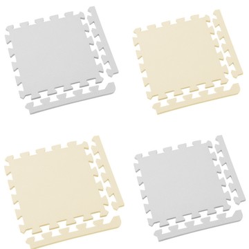 新生活家 2cm厚防護巧拼地墊-莫蘭迪五色任選32x32x2cm (80片)隨貨贈嬰兒中性洗衣精1000ml