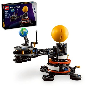 LEGO 42179 軌道上的地球和月球  科技系列積木模型  模擬行星軌道  激發天文興趣  1盒  Mixed