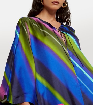 Dorothee Schumacher Citylight Stripes silk-twill midi dress