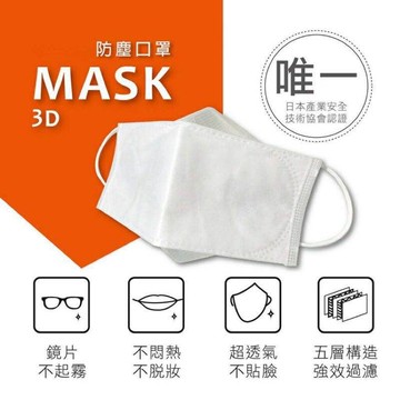 台灣製口罩外銷日本3d立體口罩 masks kf94 靜電熔噴不織布 送50ml瓶子