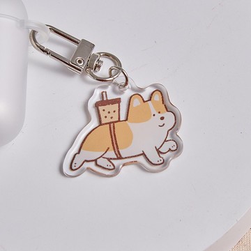 食菇dididogdog bubble tea壓克力吊飾/鑰匙圈