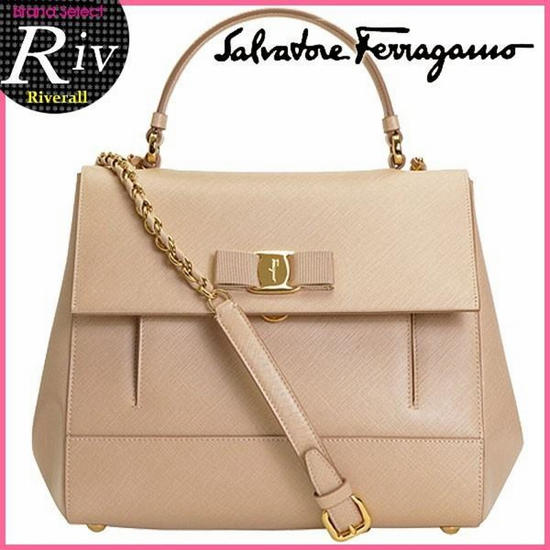 サルヴァトーレフェラガモ バッグ Salvatore Ferragamo ハンドバッグ 2way 斜めがけ ショルダーバッグ CARRIE  ヴァラリボン 21f558 | LINEショッピング