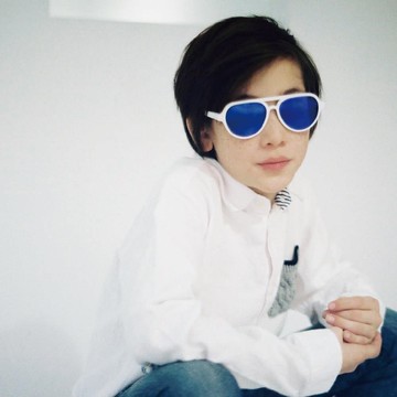 LEFOON＿Flying glasses 爸爸一起戴墨鏡 : 鏡面亮藍 - 成人款