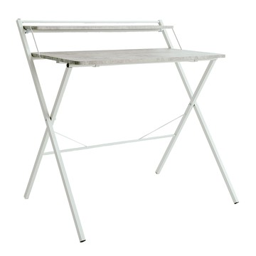 【dayneeds】簡約主義・多功能收納桌清水模+白腳