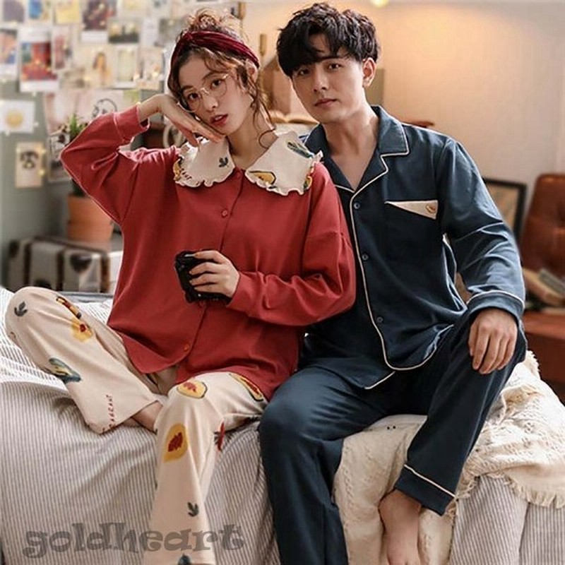 パジャマ カップル ペア ルームウェア 夏 パジャマ 上下 セット 長袖 秋 お揃い 結婚祝い 夏 プレゼント ギフト ペアルック 可愛い メンズ 高級 男女 単品売り 通販 Lineポイント最大get Lineショッピング