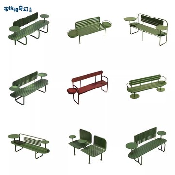 免運 戶外桌椅組合 庭院桌椅 商場奶茶戶外鐵藝長椅公園長凳庭院陽臺民宿休閑簡約桌椅彩色 可開發票 全館五折 工廠現貨直銷 新品特價 b8311