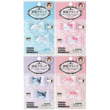 耀您館★日本Sanrio三麗鷗少女瀏海髮夾立體造型髮飾A301(2入;可選Hello Kitty凱蒂貓/酷洛米/大耳狗/美樂蒂)【APP下單點數4倍送】