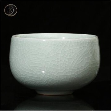廷懷窯汝窯茶杯陶瓷功夫茶杯品茗杯主人杯單杯汝州汝瓷開片禪定杯