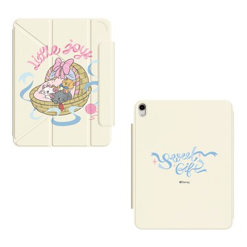 【TOYSELECT】Disney Cats And Dogs-三兄妹嬰兒籃強悍磁吸iPad Y折保護殼