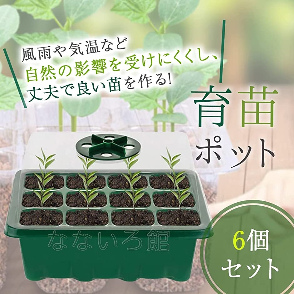 育苗ポット セット 育苗トレイ 苗箱 種まき 発芽 育成 苗 野菜 植物 家庭菜園 水やり ハウス