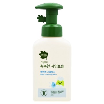 GREEN FINGER 綠手指 嬰幼兒沐浴泡泡慕斯 細緻柔軟泡沫 溫和潔淨肌膚  320ml  1瓶