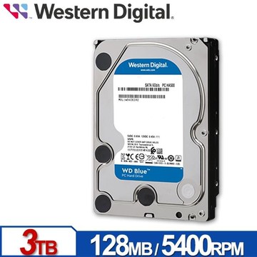 WD 藍標 3TB 3.5吋 硬碟 WD30EZZX