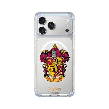 iPhone 17 Pro Max ClearX (MagSafe 兼容) 冰透藍 - 哈利波特 Harry Potter - 哈利波特-葛萊分多學院徽章